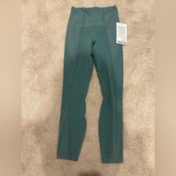 Lululemon Align Rib Panel HR Tight 25" - Tidewater Teal - 4 NWT - Picture 5 of 6